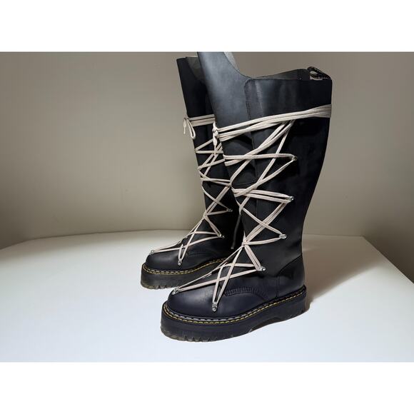 DR. MARTENS X RICK OWENS FW25 1B60 QUAD SOLE PENTALACE BOOT OILY NUBUCK COW main image 14